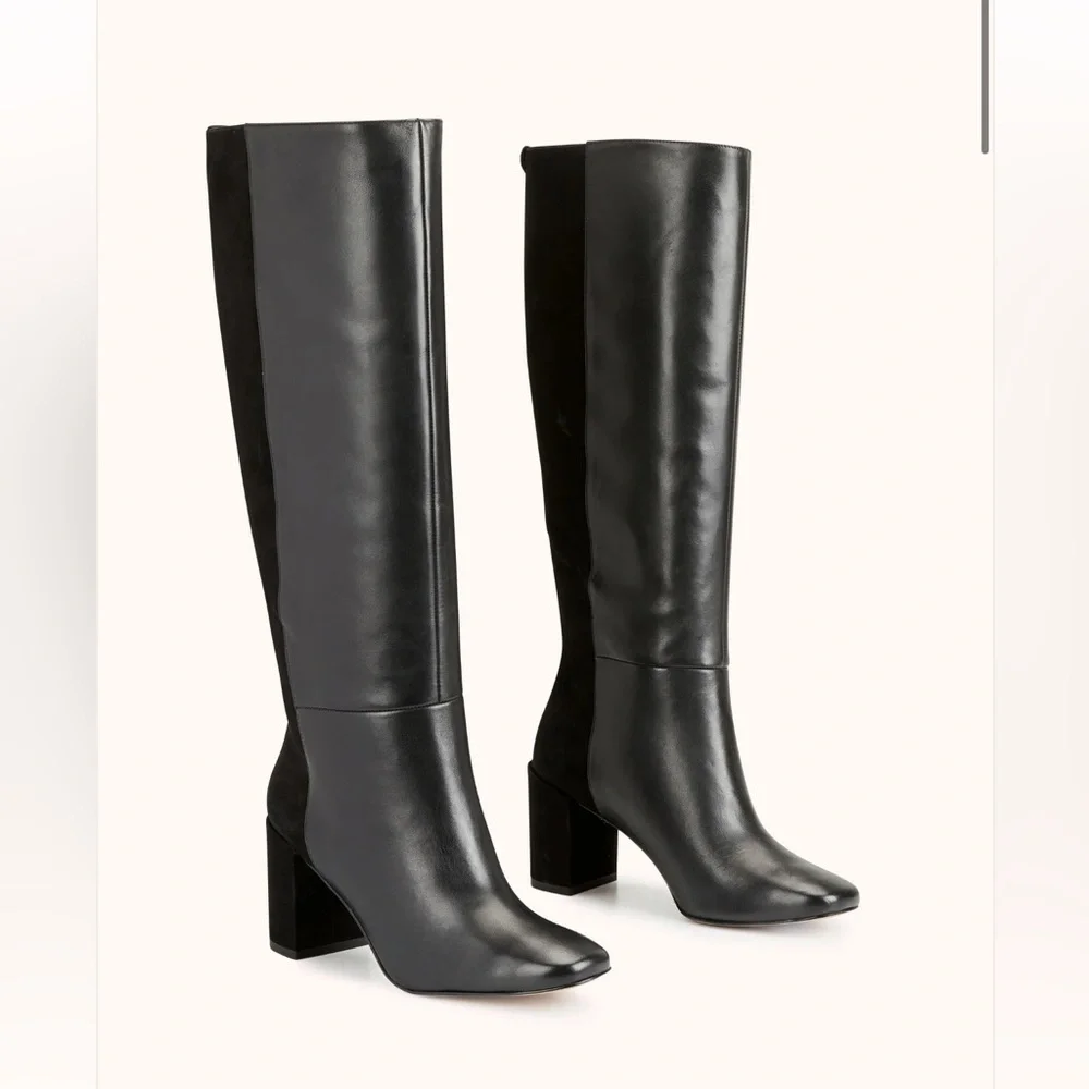 Sleek Black Over the Knee Boots